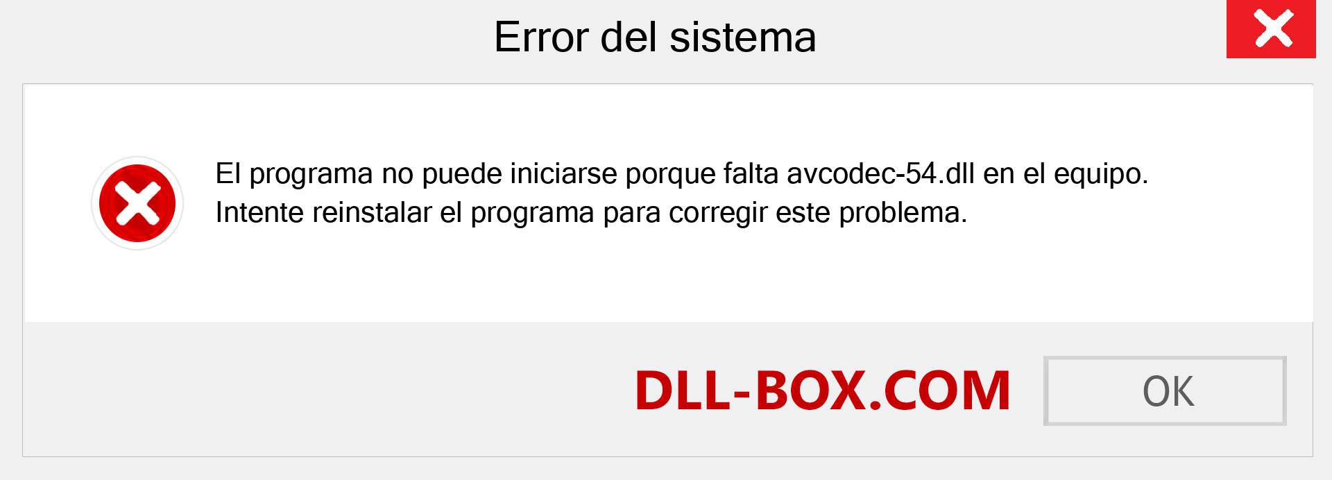 ¿Falta el archivo avcodec-54.dll ?. Descargar para Windows 7, 8, 10 - Corregir avcodec-54 dll Missing Error en Windows, fotos, imágenes