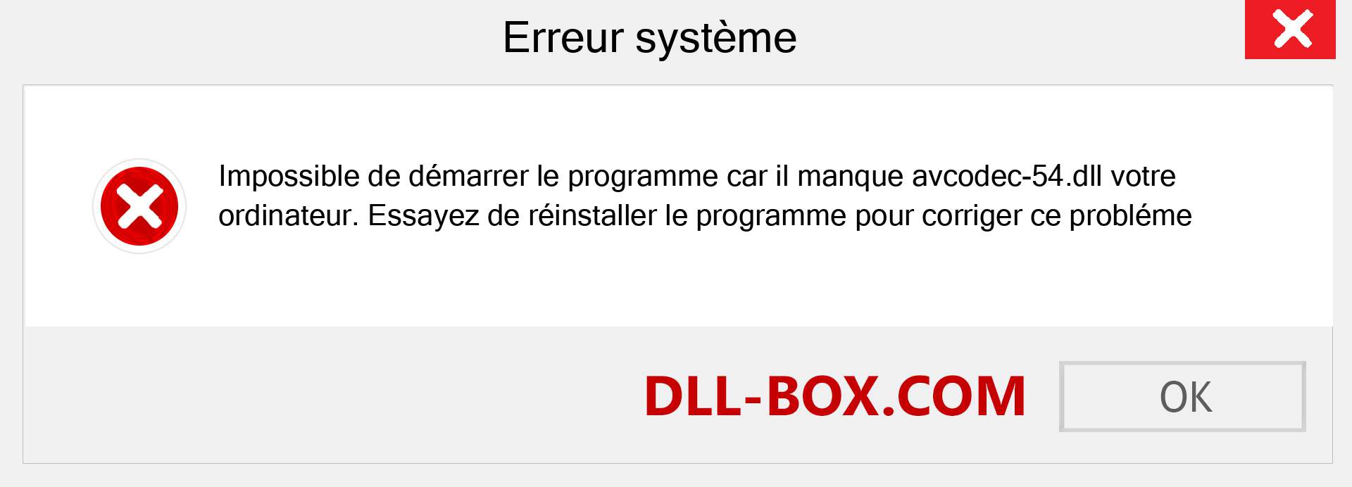 Le fichier avcodec-54.dll est manquant ?. Télécharger pour Windows 7, 8, 10 - Correction de l'erreur manquante avcodec-54 dll sur Windows, photos, images